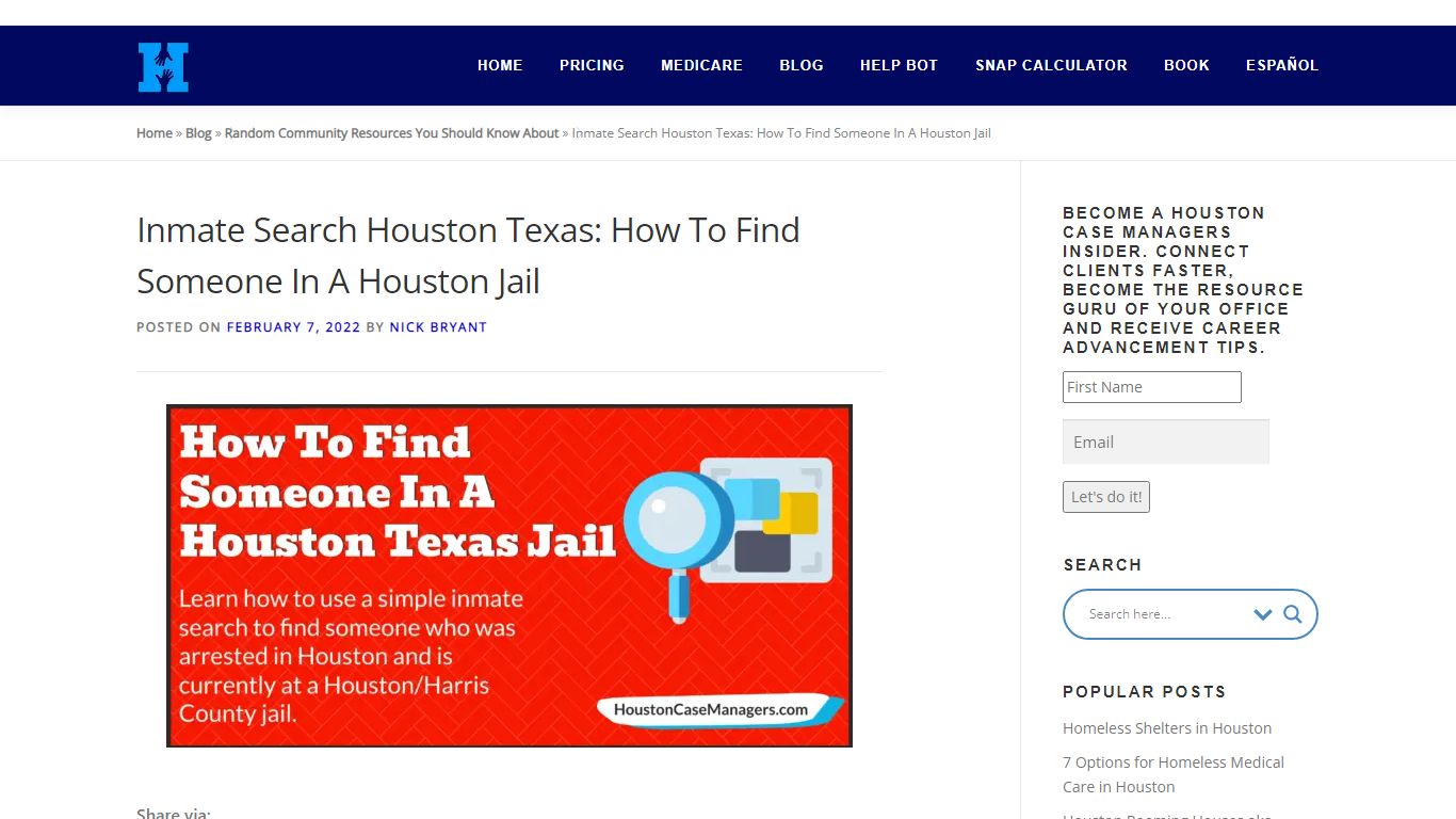 Inmate Search Houston Texas: How To Find Someone In A Houston Jail